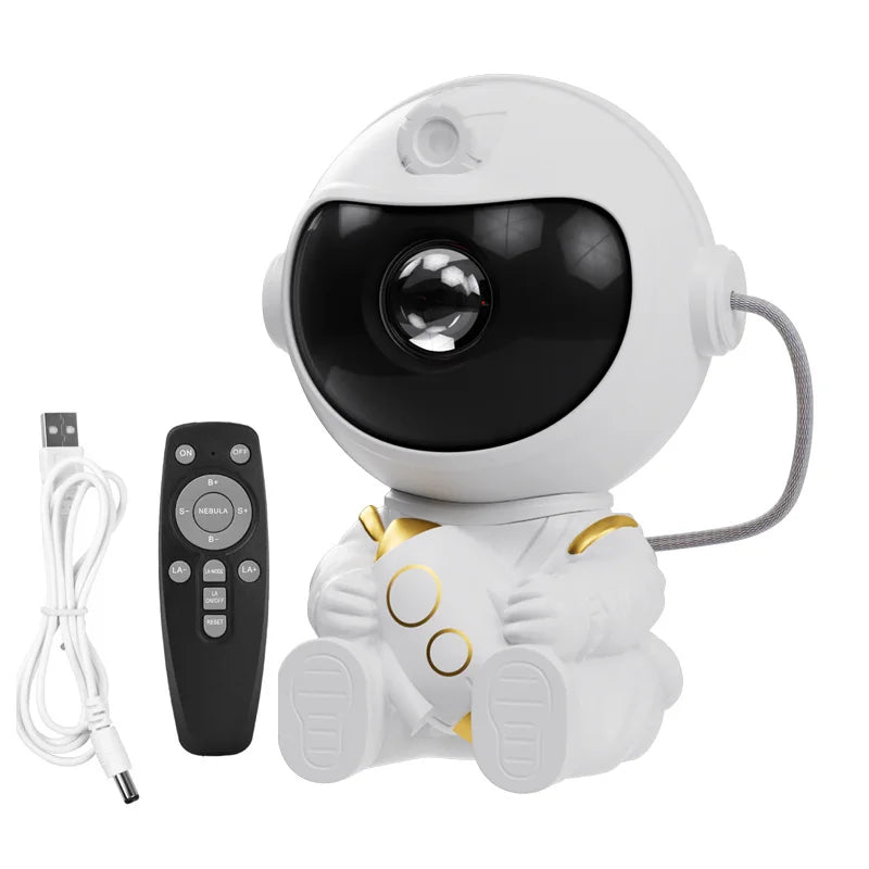 Astronaut Galaxy Star Projector — Nebula Night Light for Bedroom