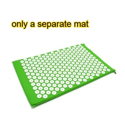 Acupressure Mat & Pillow Set — Back, Neck & Foot Massage Mat for Tension & Recovery