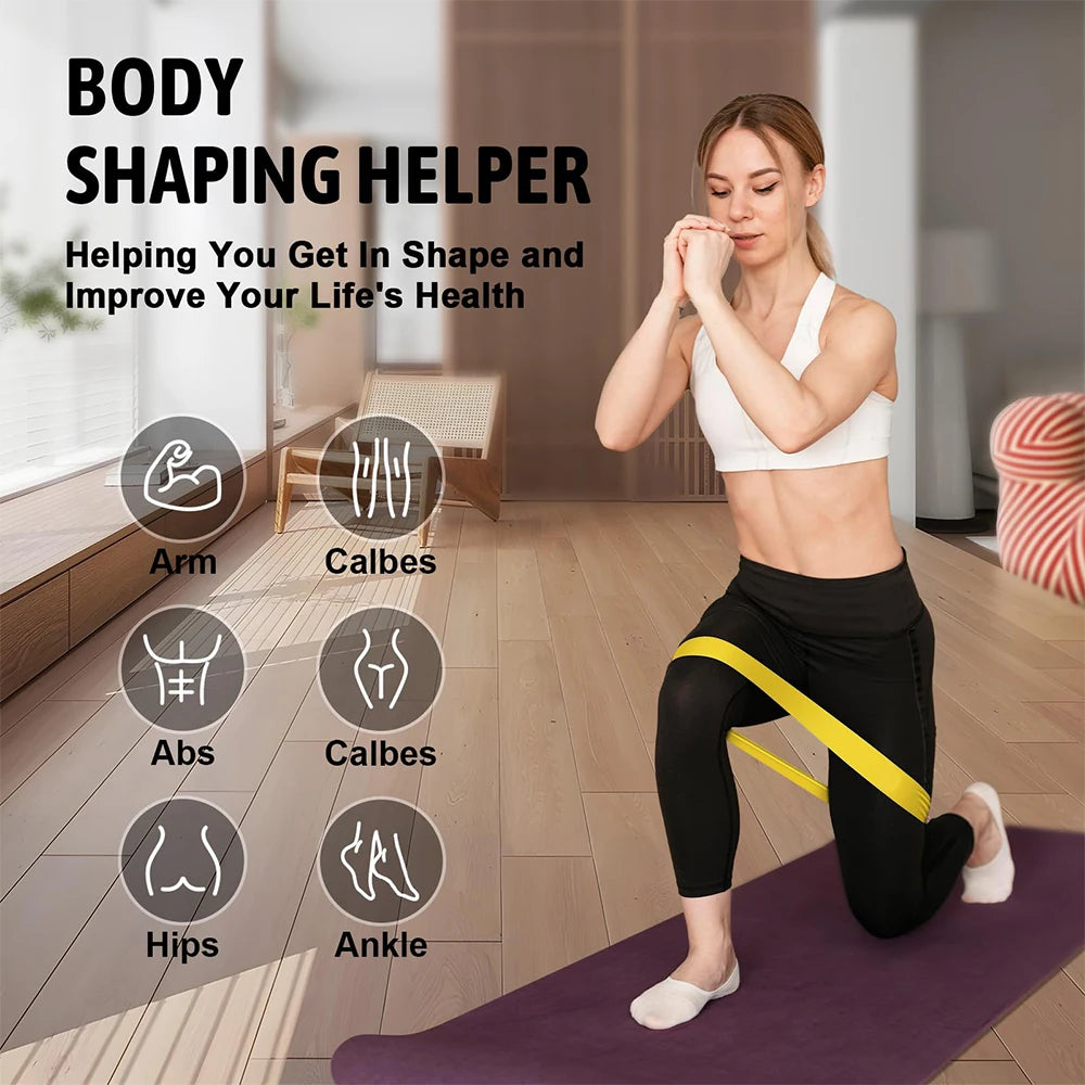 Resistance Bands Set — 5 Levels for Home Workouts, Booty & Legs