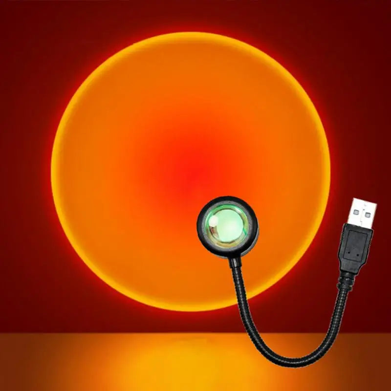 RGB Sunset Lamp — 16-Color LED Projection Light with Remote