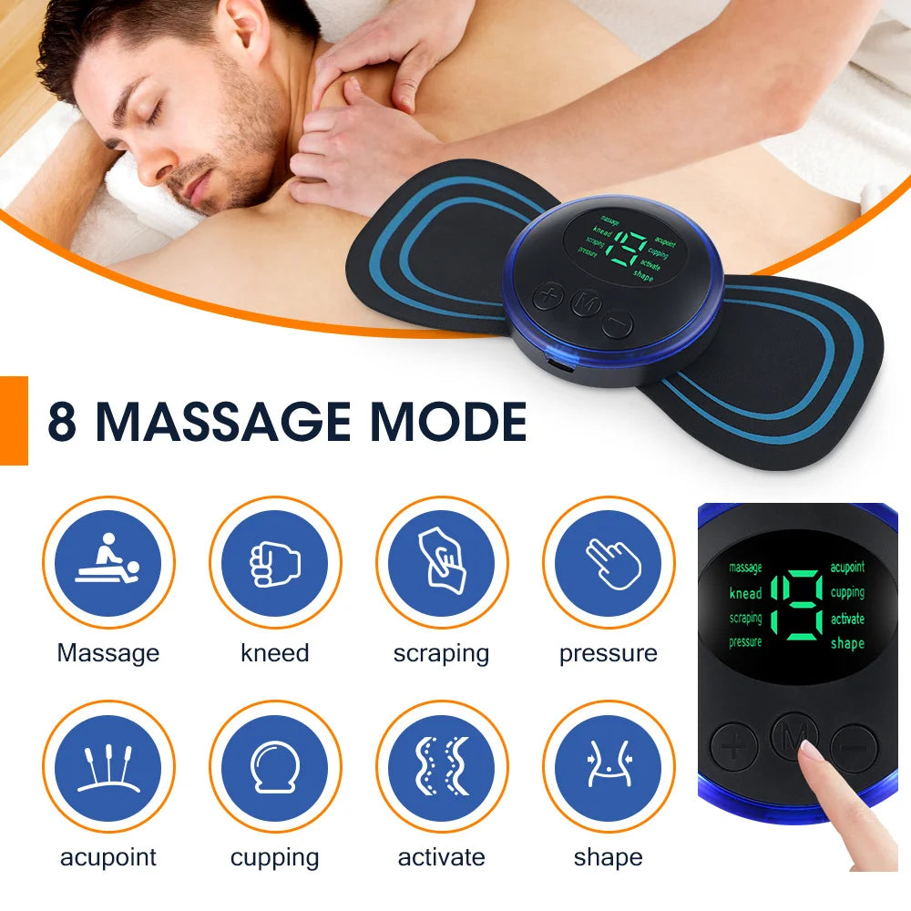EMS Neck Massager — Cordless Pulse Massager for Neck & Shoulder Relief