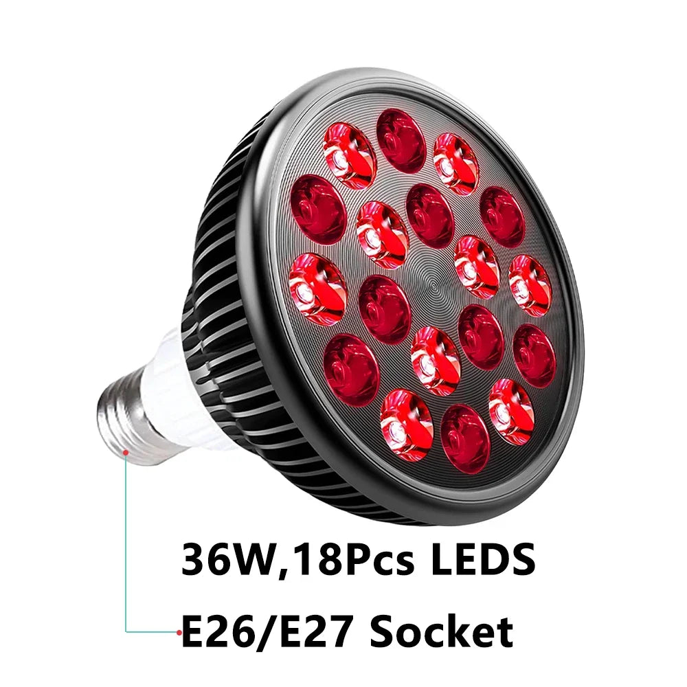 Red Light Therapy Lamp — 660nm & 850nm Infrared Device for Skin Health & Joint Recovery