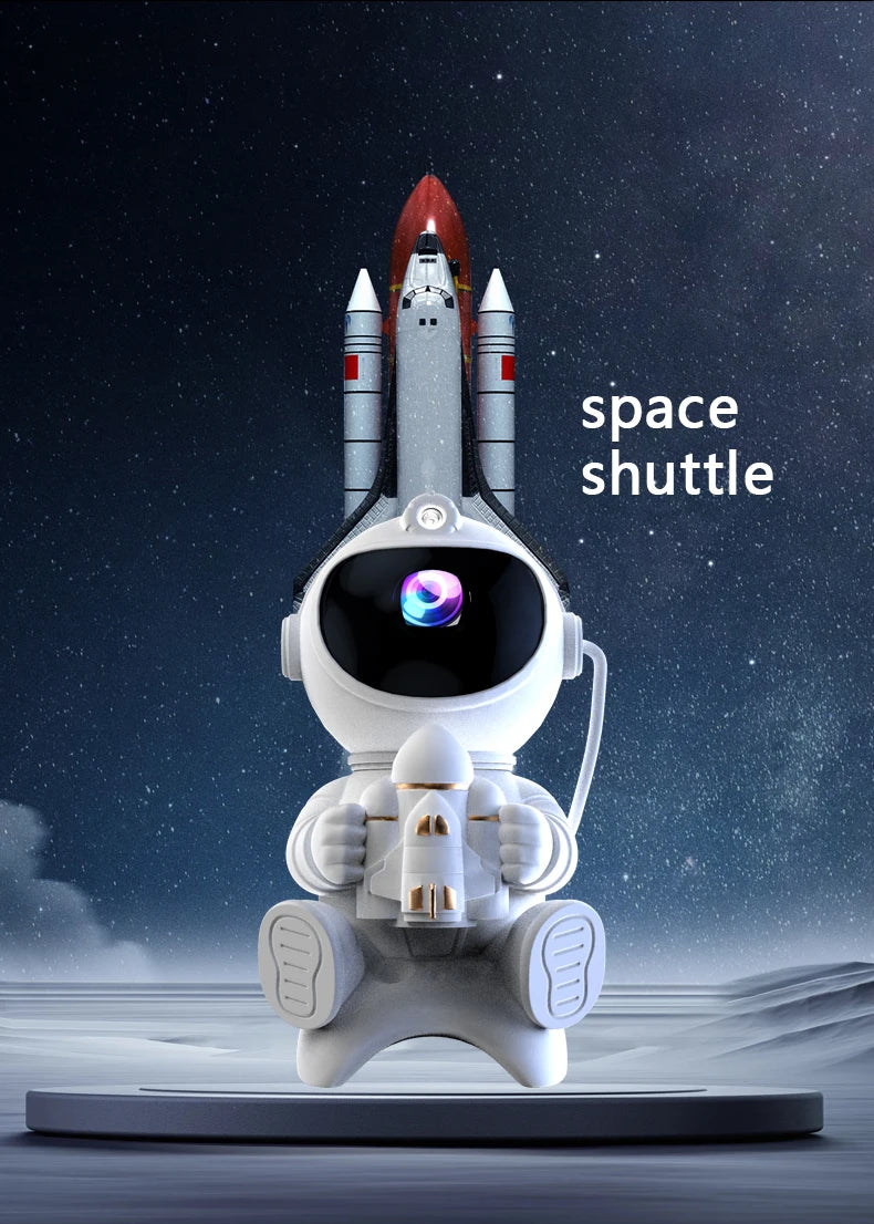 Astronaut Galaxy Star Projector — Nebula Night Light for Bedroom