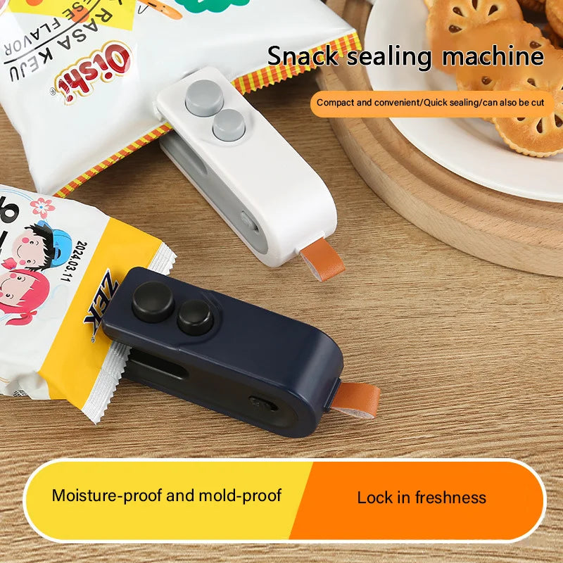 Mini Bag Sealer — Rechargeable Handheld Heat Sealer for Snacks & Food Storage