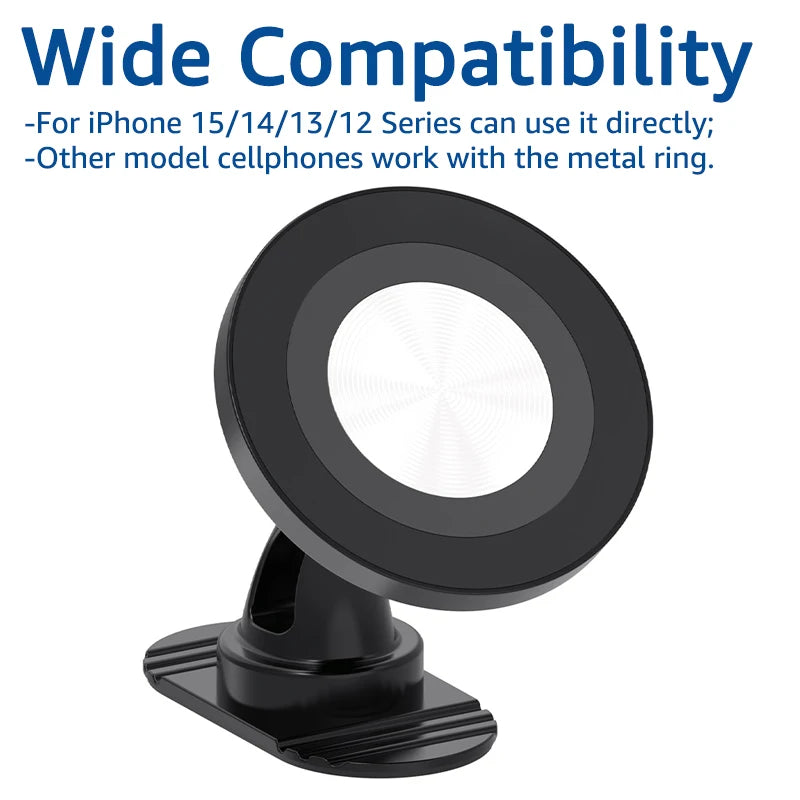 Magnetic Car Phone Holder — 360° MagSafe Dashboard & Vent Mount