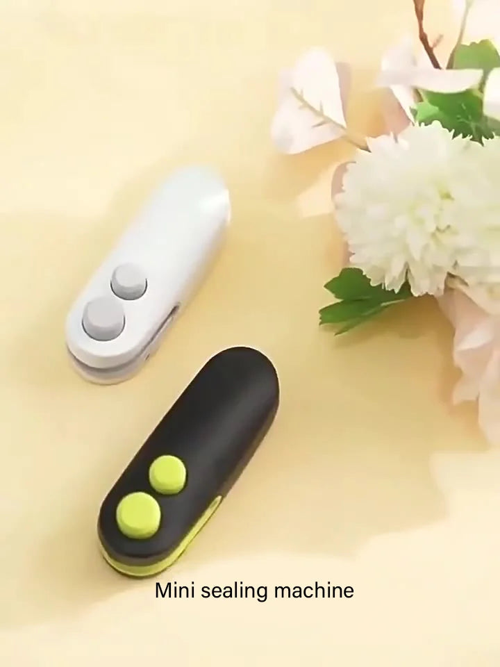 Mini Bag Sealer — Rechargeable Handheld Heat Sealer for Snacks & Food Storage