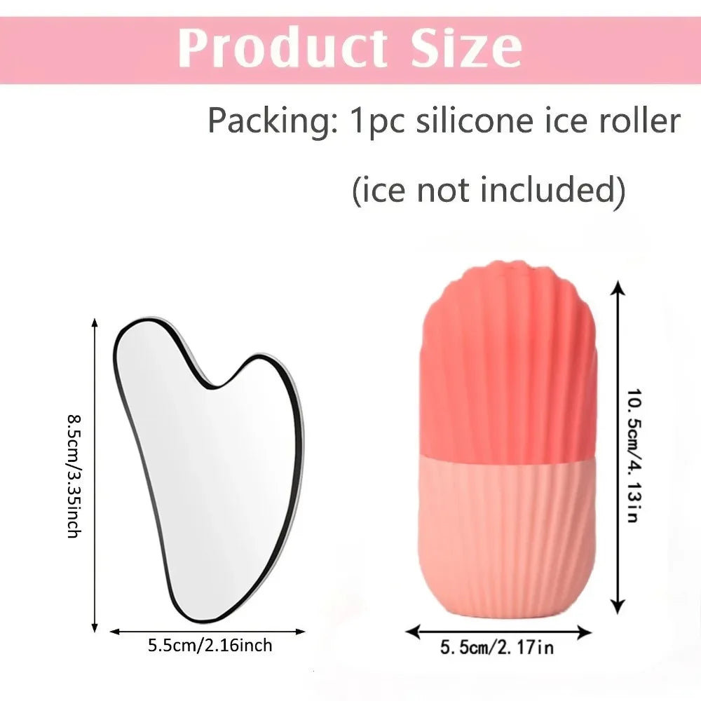 Cryo Ice Roller Set — Face & Body Recovery (Roller + Gua Sha)