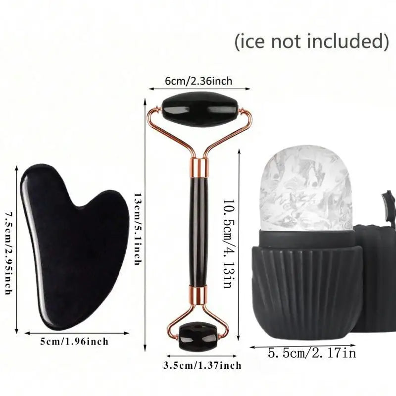 Cryo Ice Roller Set — Face & Body Recovery (Roller + Gua Sha)