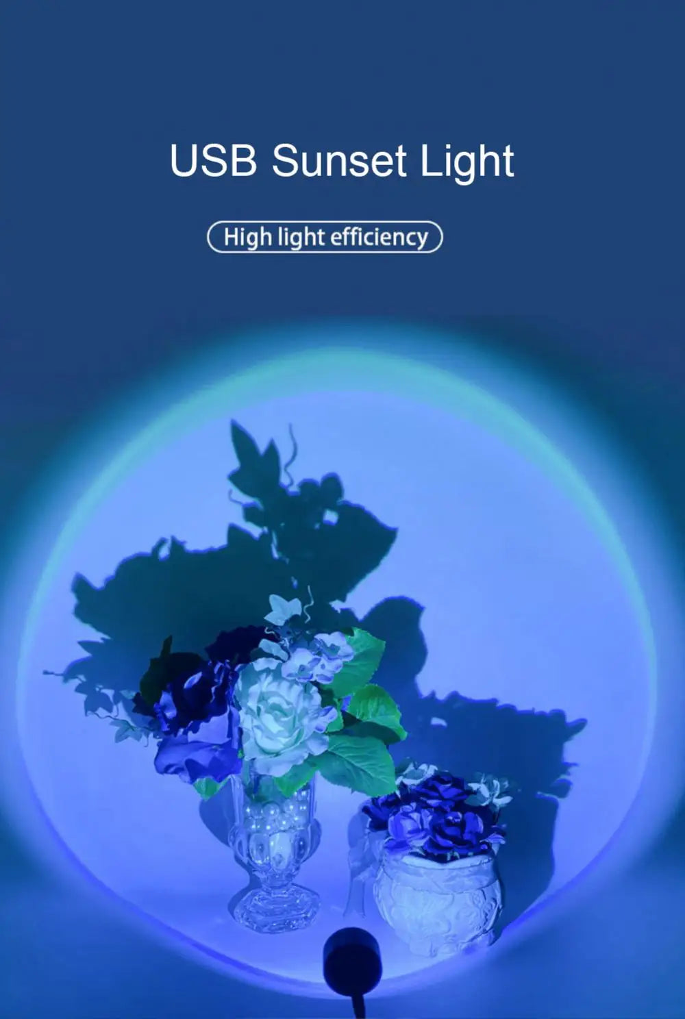 RGB Sunset Lamp — 16-Color LED Projection Light with Remote