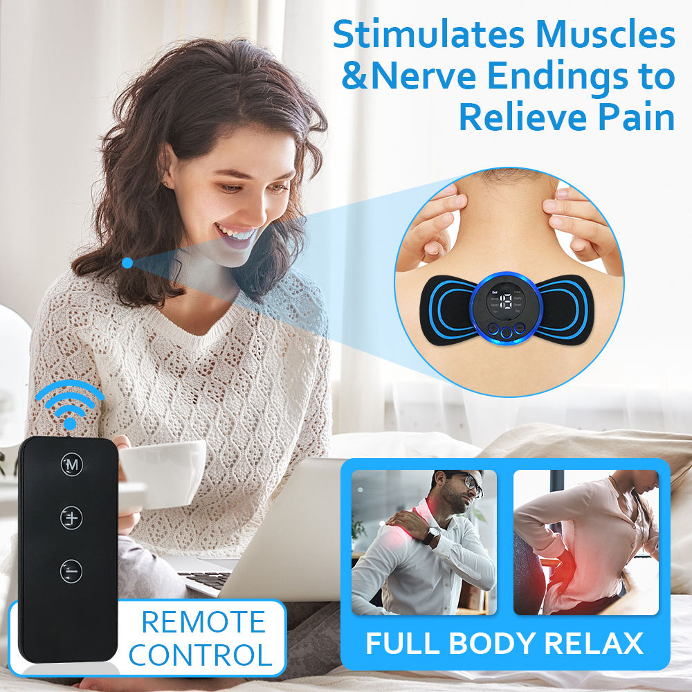 EMS Neck Massager — Cordless Pulse Massager for Neck & Shoulder Relief