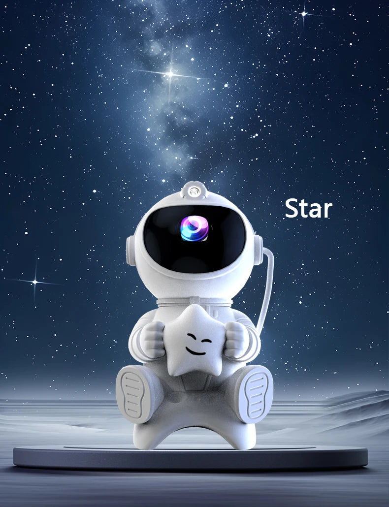 Astronaut Galaxy Star Projector — Nebula Night Light for Bedroom