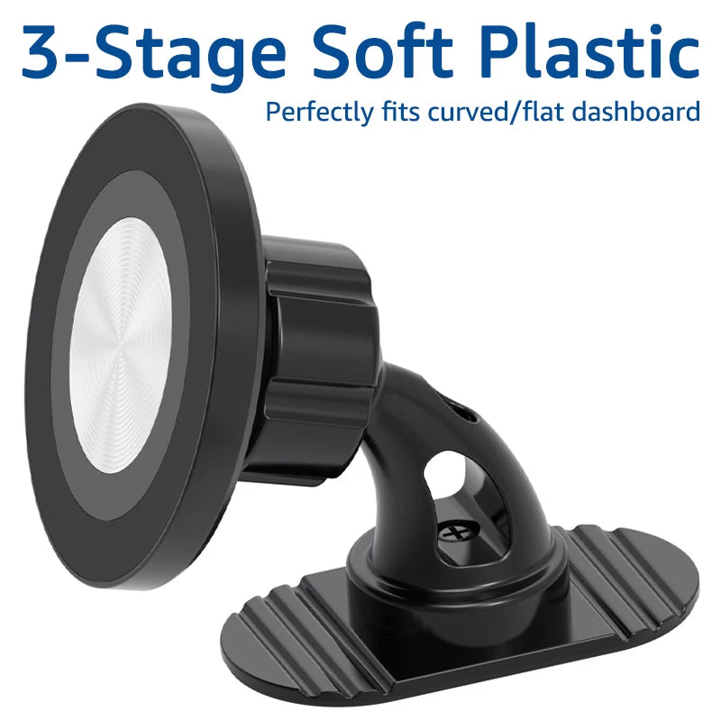 Magnetic Car Phone Holder — 360° MagSafe Dashboard & Vent Mount