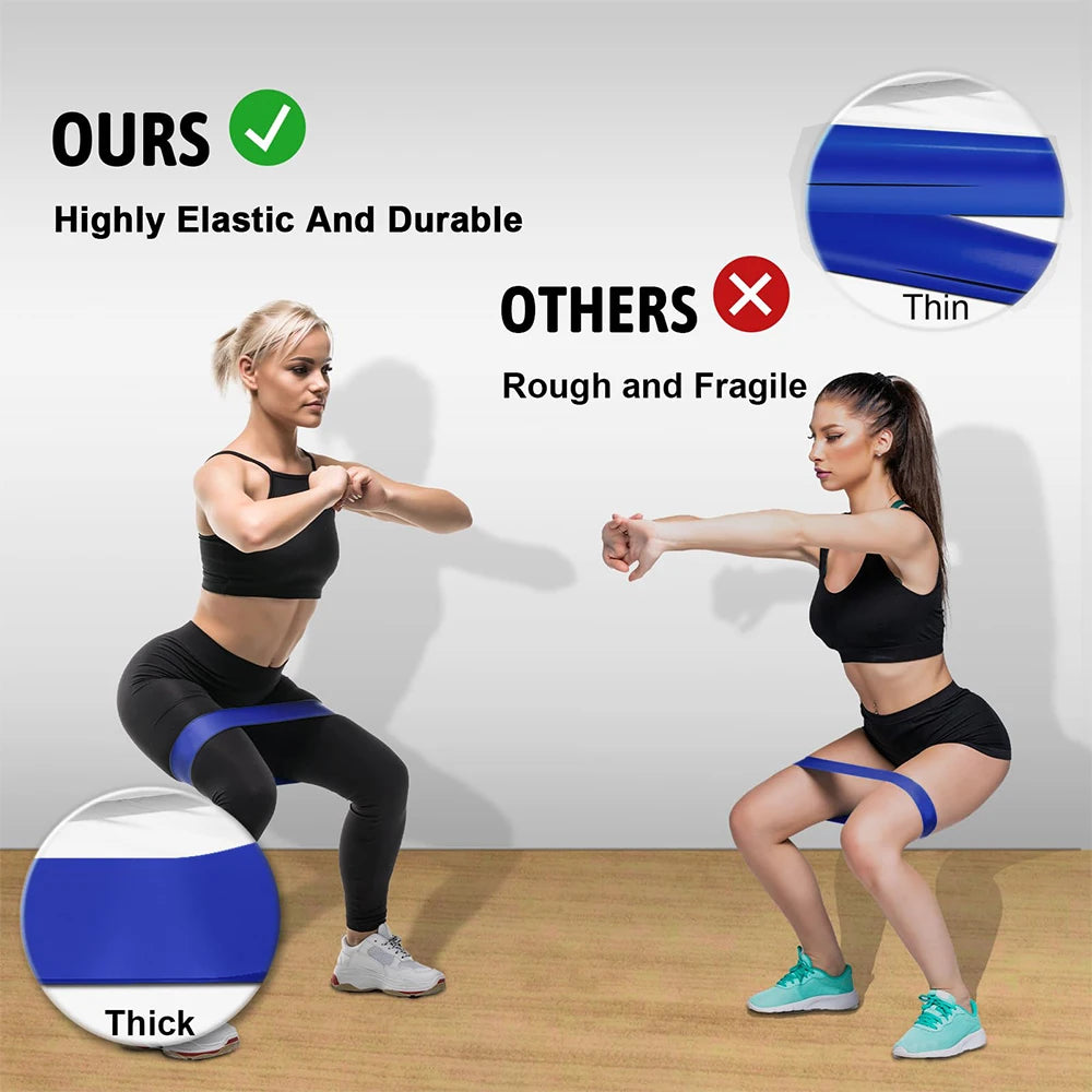 Resistance Bands Set — 5 Levels for Home Workouts, Booty & Legs