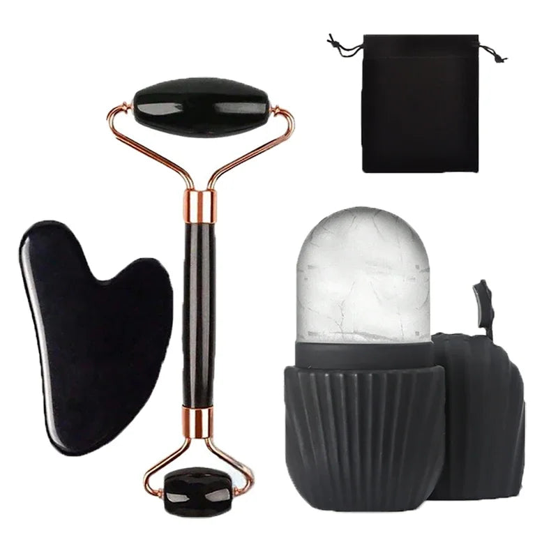 Cryo Ice Roller Set — Face & Body Recovery (Roller + Gua Sha)