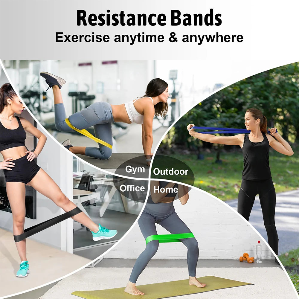 Resistance Bands Set — 5 Levels for Home Workouts, Booty & Legs