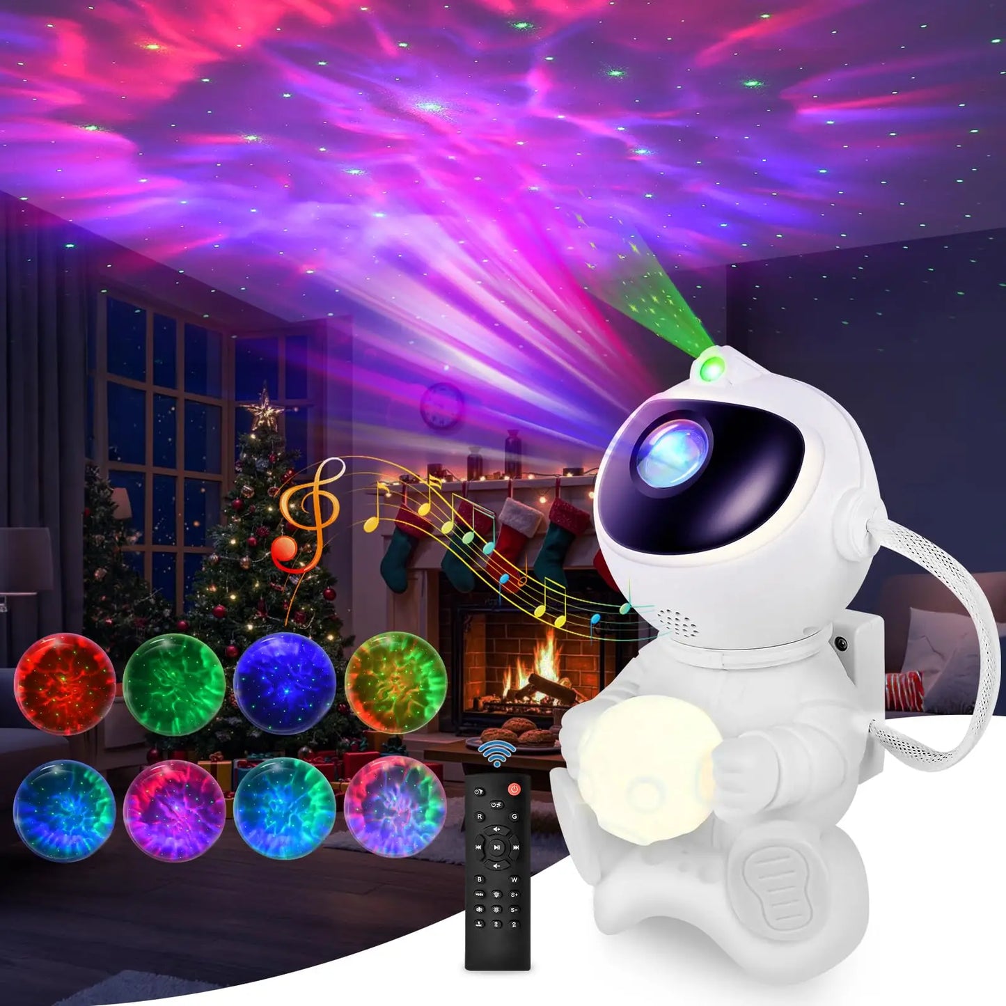 Astronaut Galaxy Star Projector — Nebula Night Light for Bedroom