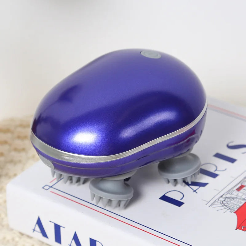 Electric Scalp Massager — Waterproof Cordless Head Massager for Hair & Relaxation