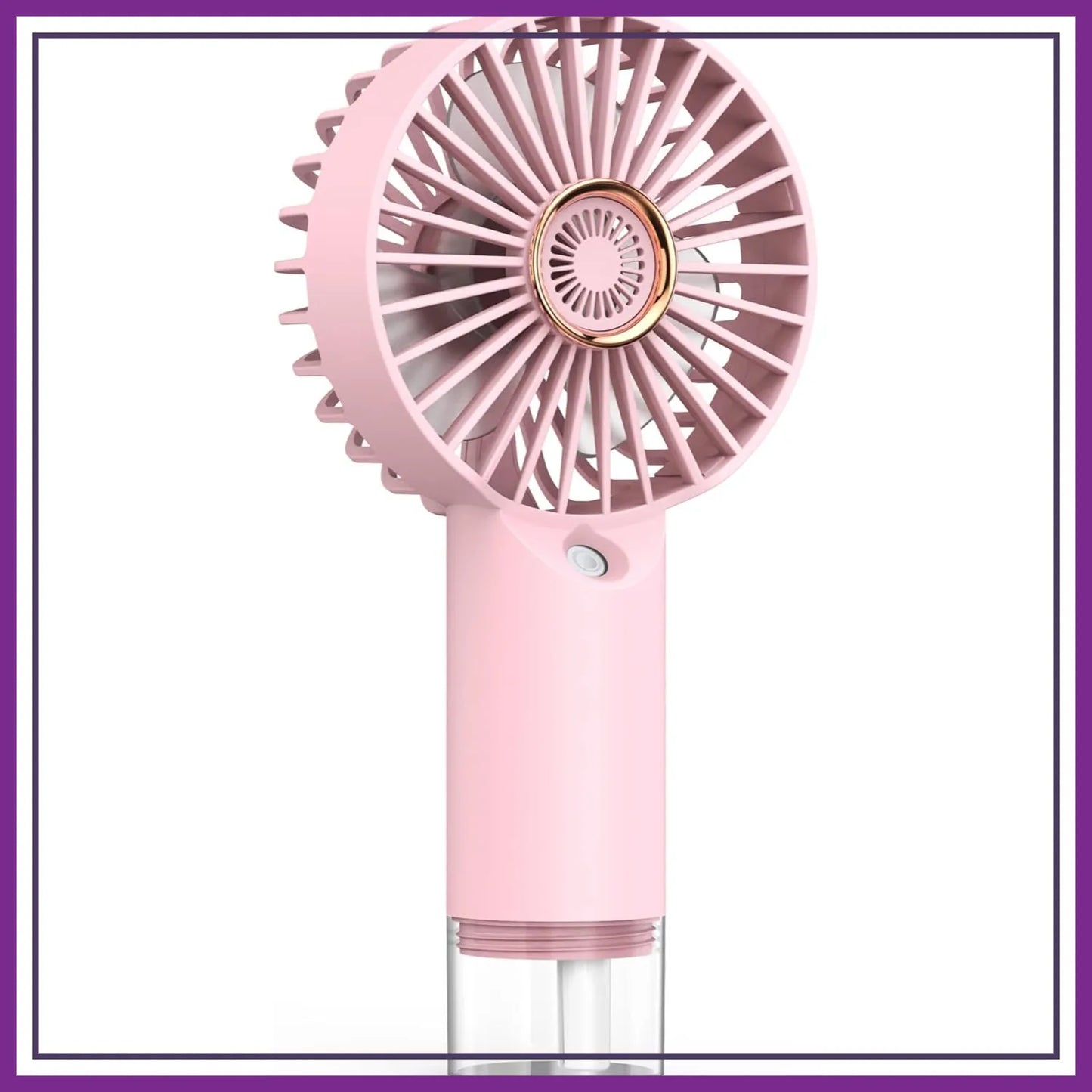 MistBreeze Portable Misting Fan — Handheld Personal Cooler with Cooling Mist Spray