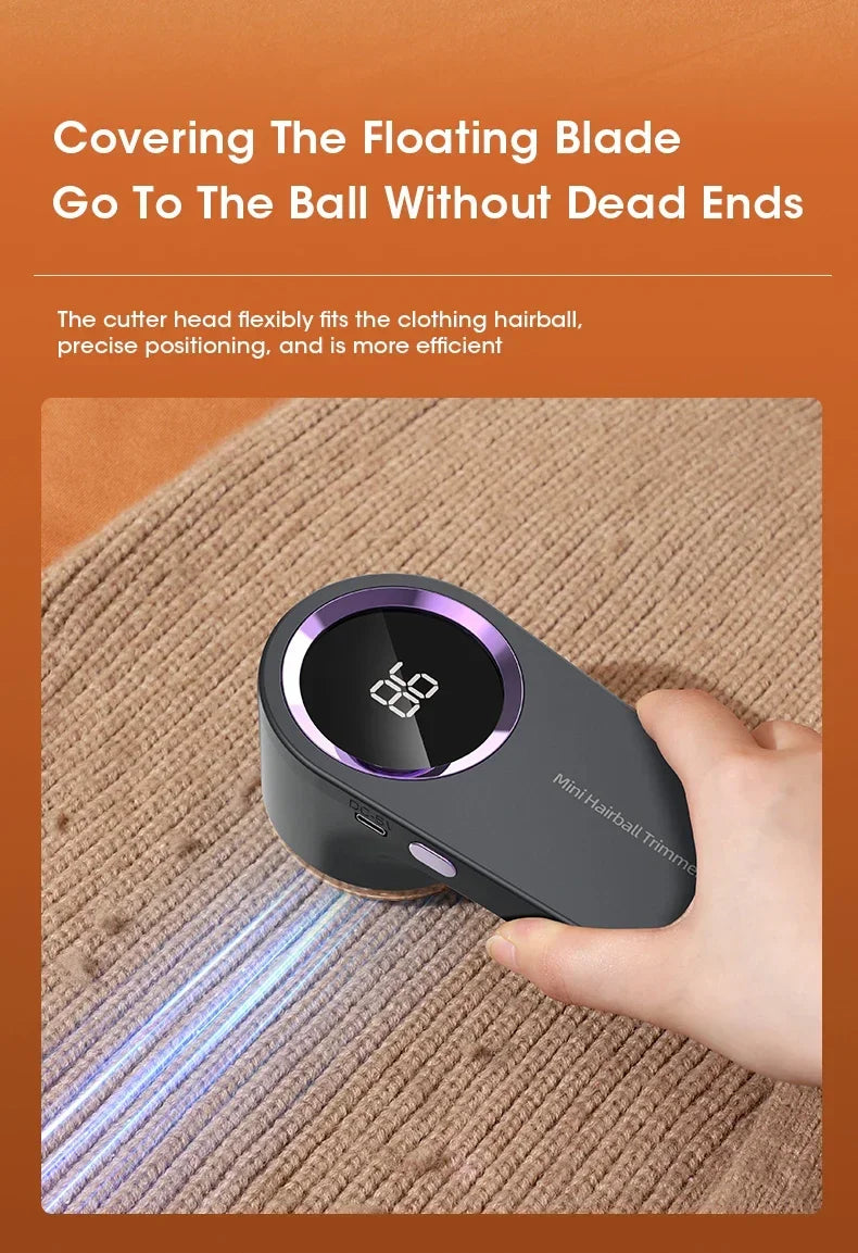 Electric Lint Remover & Fabric Shaver — Rechargeable Fuzz Remover