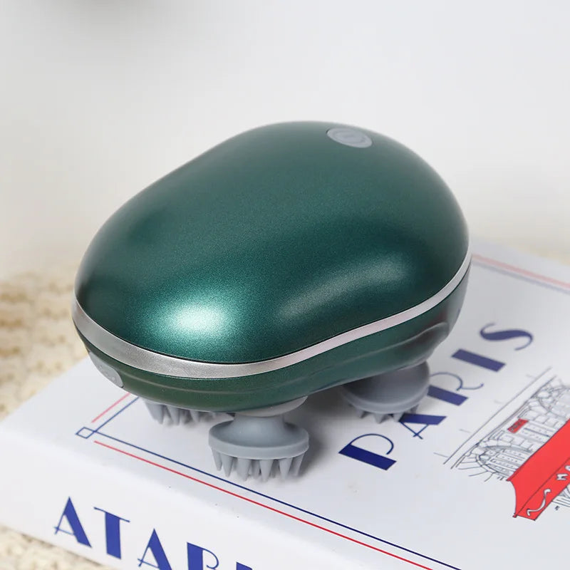 Electric Scalp Massager — Waterproof Cordless Head Massager for Hair & Relaxation