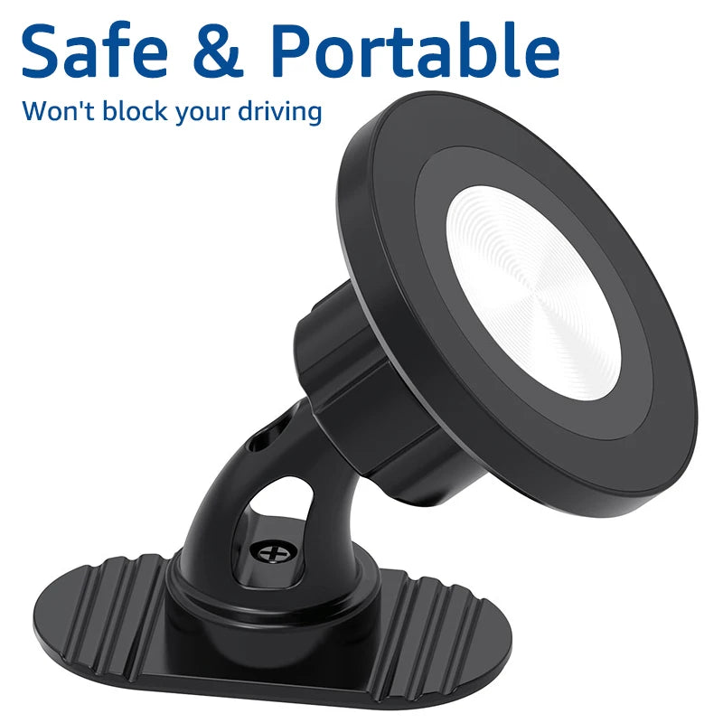 Magnetic Car Phone Holder — 360° MagSafe Dashboard & Vent Mount