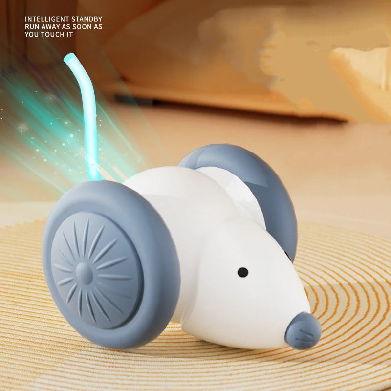 Smart Chase Interactive Cat Toy — Self-Driving Mouse with Auto Obstacle Avoidance