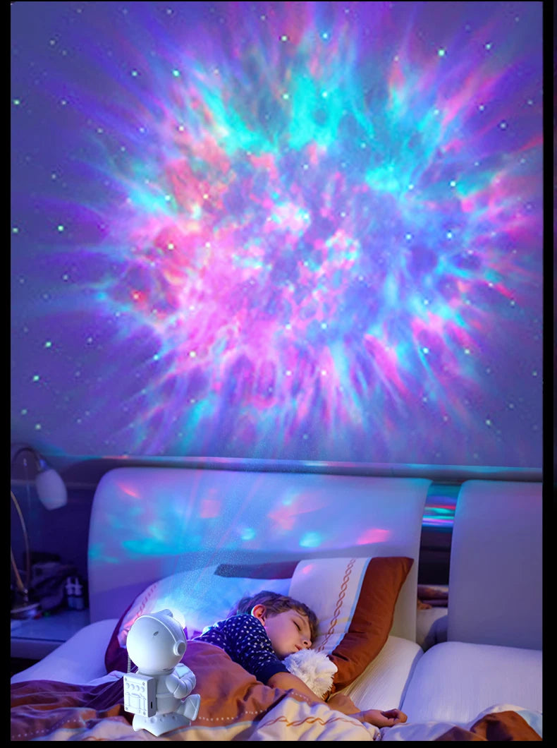Astronaut Galaxy Star Projector — Nebula Night Light for Bedroom