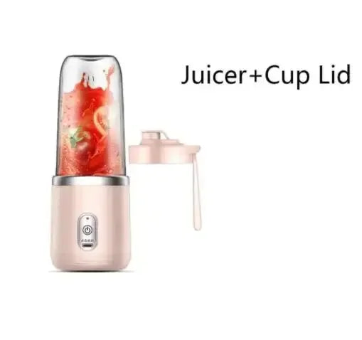Portable Blender — 6-Blade USB Rechargeable Smoothie Maker (400ml)