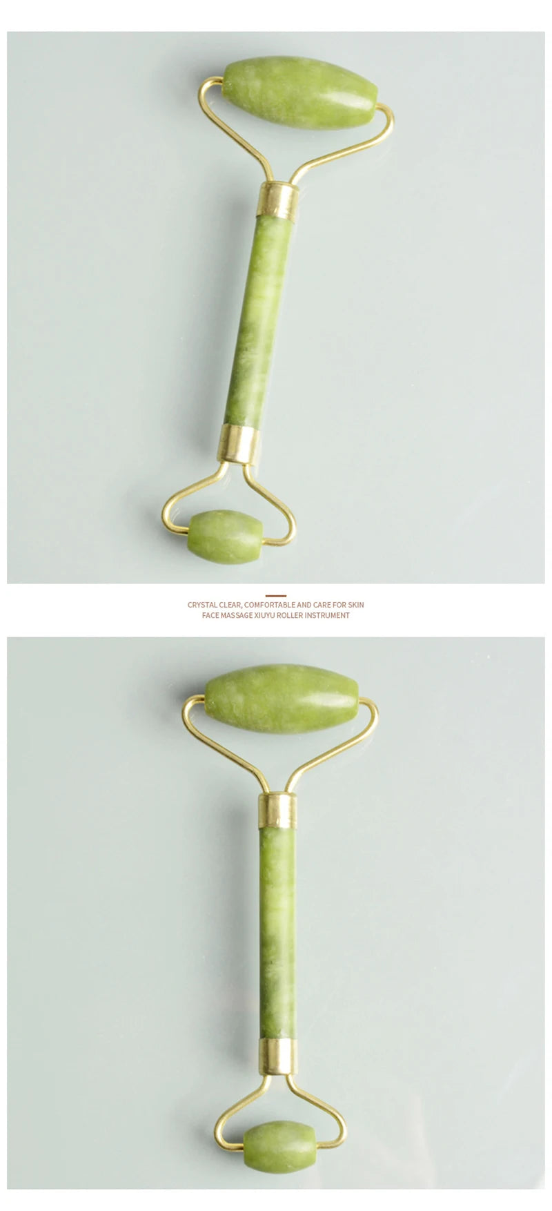 Jade Gua Sha & Roller Set — Facial Massage Tools for Glow & Lift