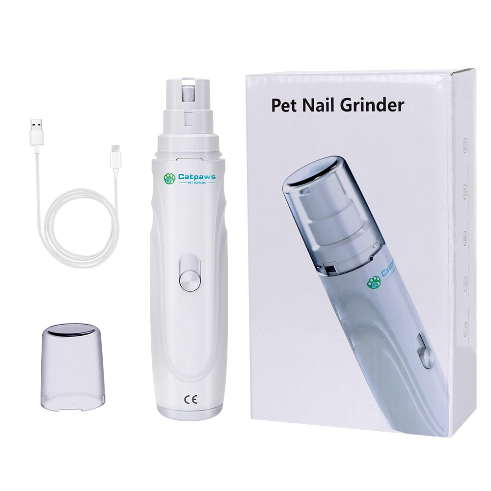 Quiet Dog Nail Grinder — Painless Rechargeable Pet Paw Trimmer
