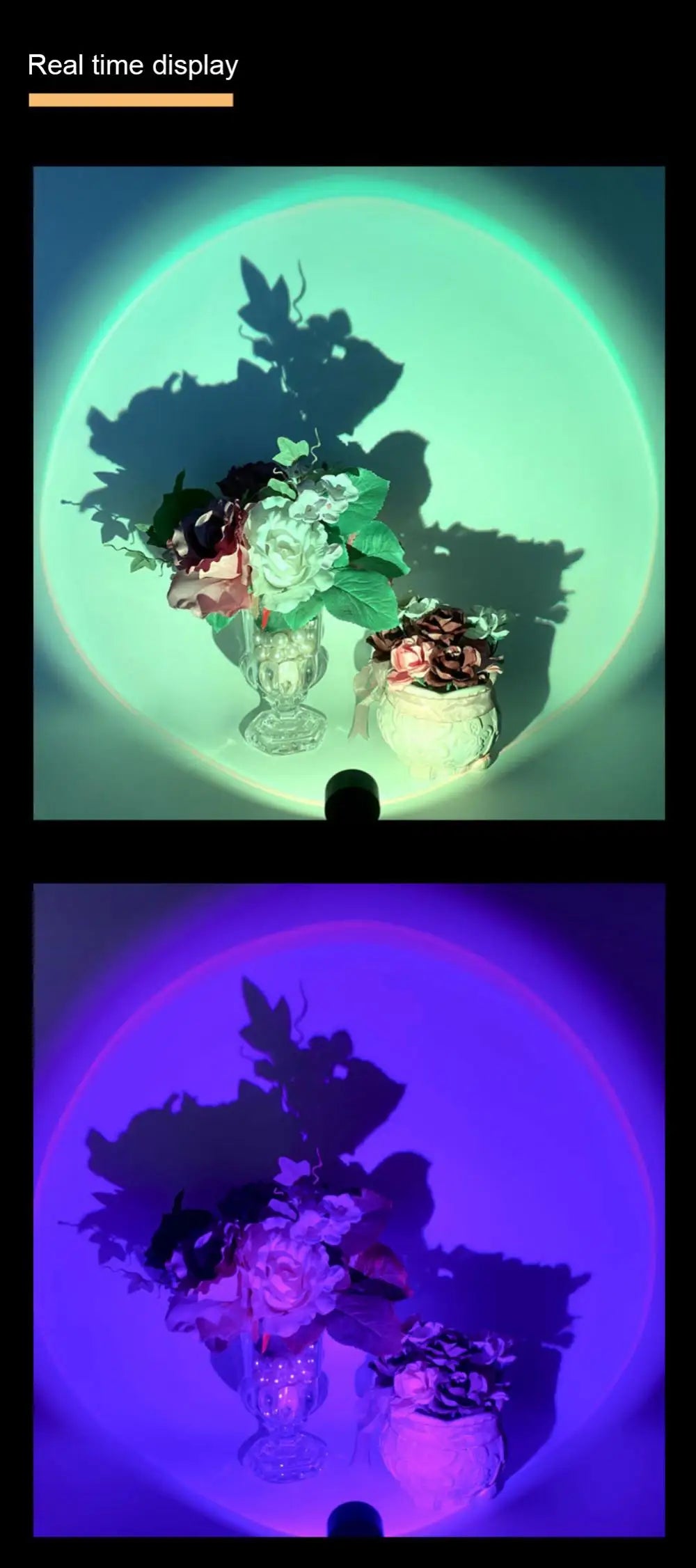 RGB Sunset Lamp — 16-Color LED Projection Light with Remote
