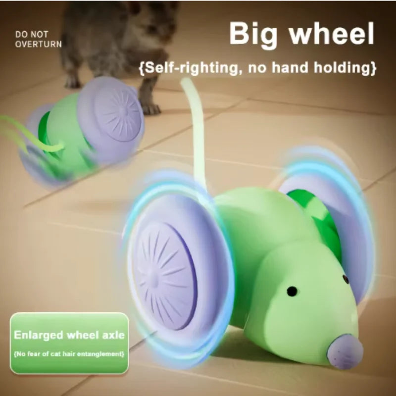 Smart Chase Interactive Cat Toy — Self-Driving Mouse with Auto Obstacle Avoidance