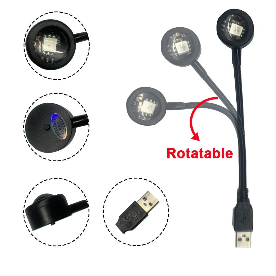 RGB Sunset Lamp — 16-Color LED Projection Light with Remote