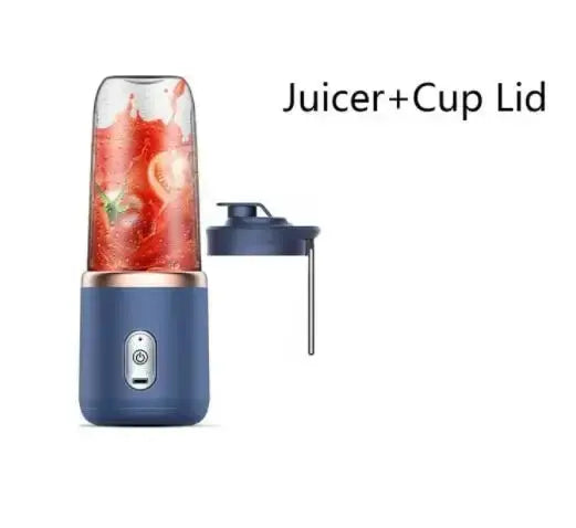Portable Blender — 6-Blade USB Rechargeable Smoothie Maker (400ml)