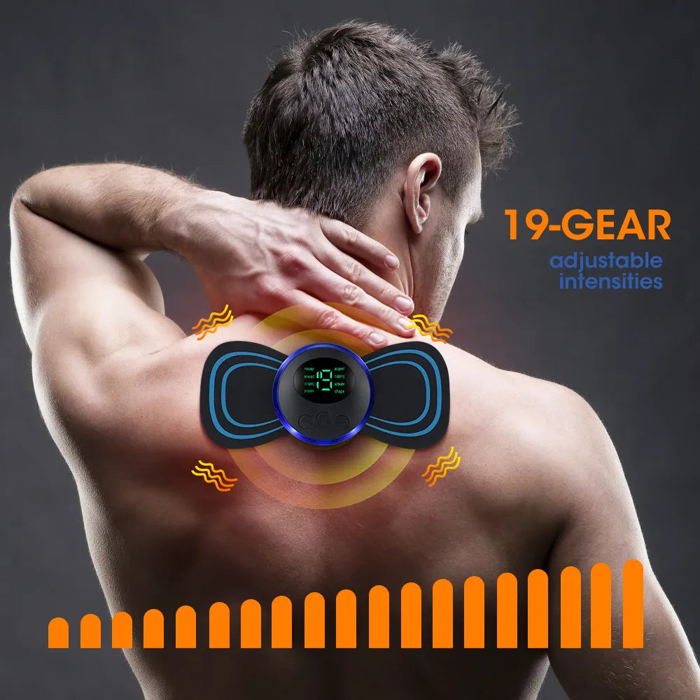 EMS Neck Massager — Cordless Pulse Massager for Neck & Shoulder Relief