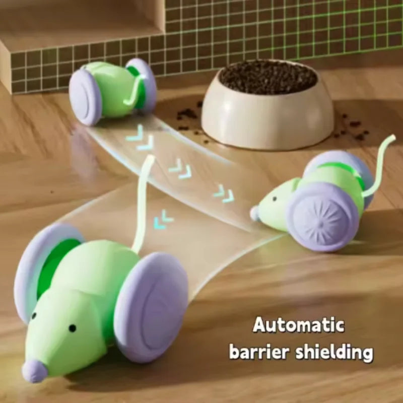 Smart Chase Interactive Cat Toy — Self-Driving Mouse with Auto Obstacle Avoidance