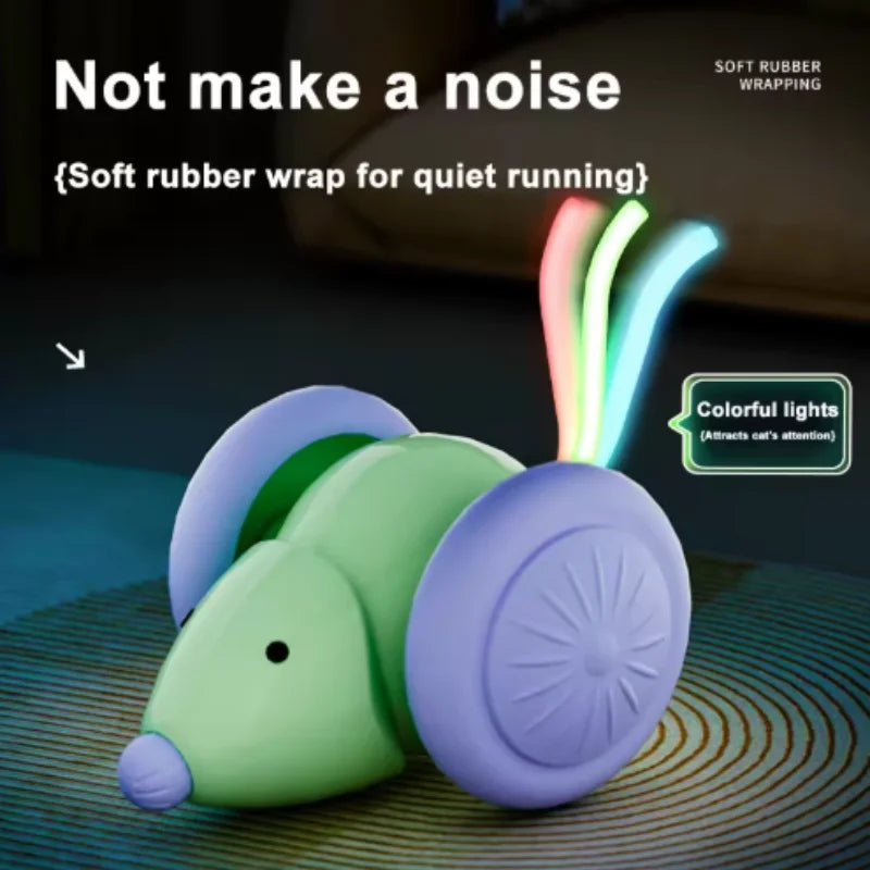 Smart Chase Interactive Cat Toy — Self-Driving Mouse with Auto Obstacle Avoidance
