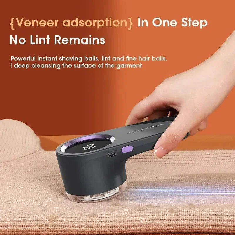 Electric Lint Remover & Fabric Shaver — Rechargeable Fuzz Remover