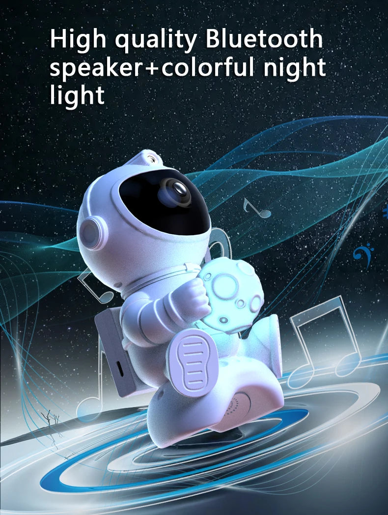 Astronaut Galaxy Star Projector — Nebula Night Light for Bedroom