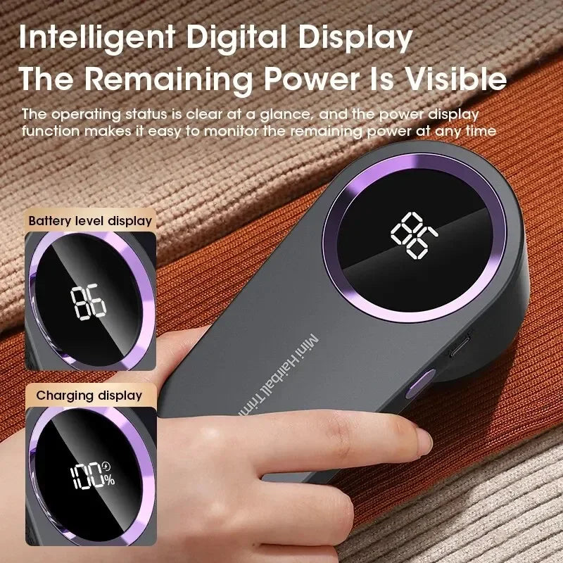 Electric Lint Remover & Fabric Shaver — Rechargeable Fuzz Remover