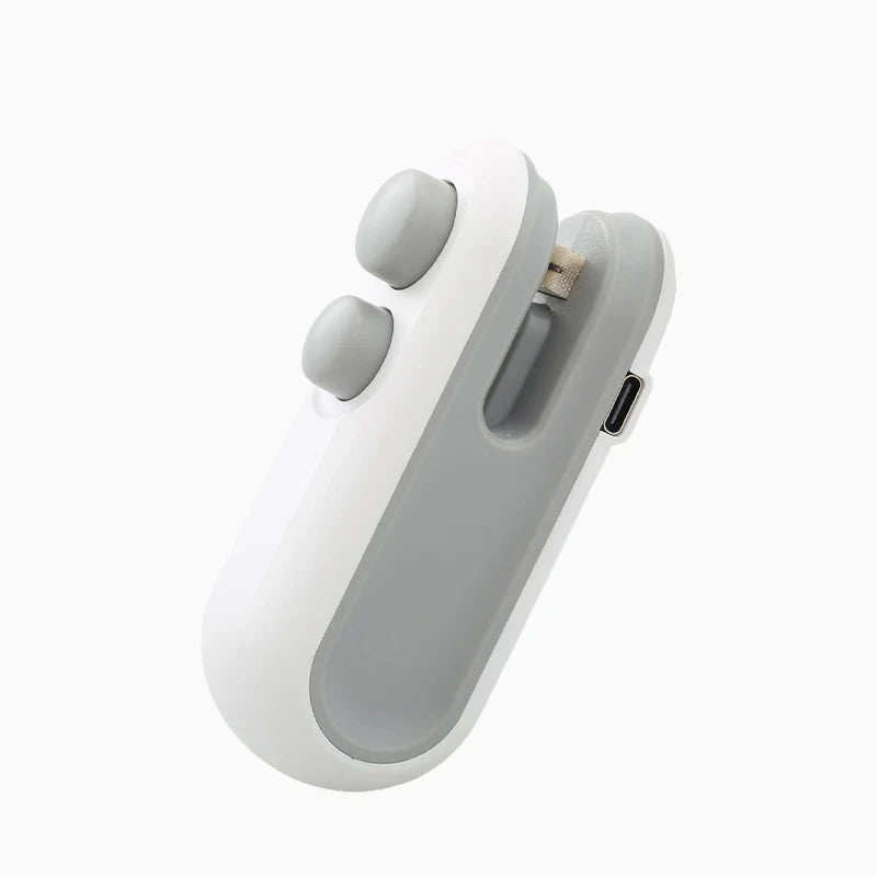 Mini Bag Sealer — Rechargeable Handheld Heat Sealer for Snacks & Food Storage