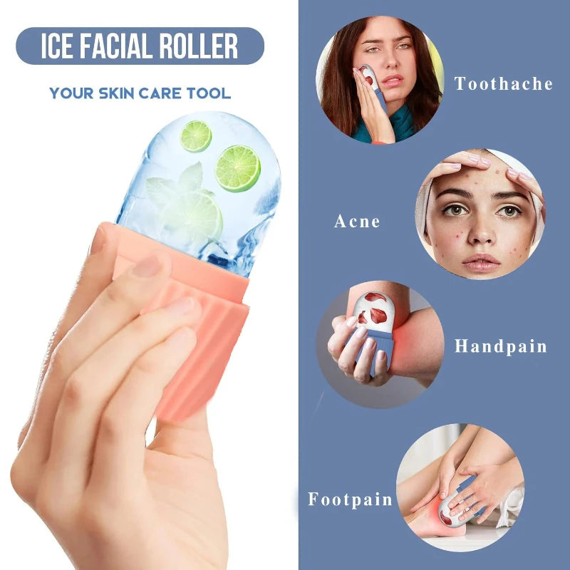 Cryo Ice Roller Set — Face & Body Recovery (Roller + Gua Sha)