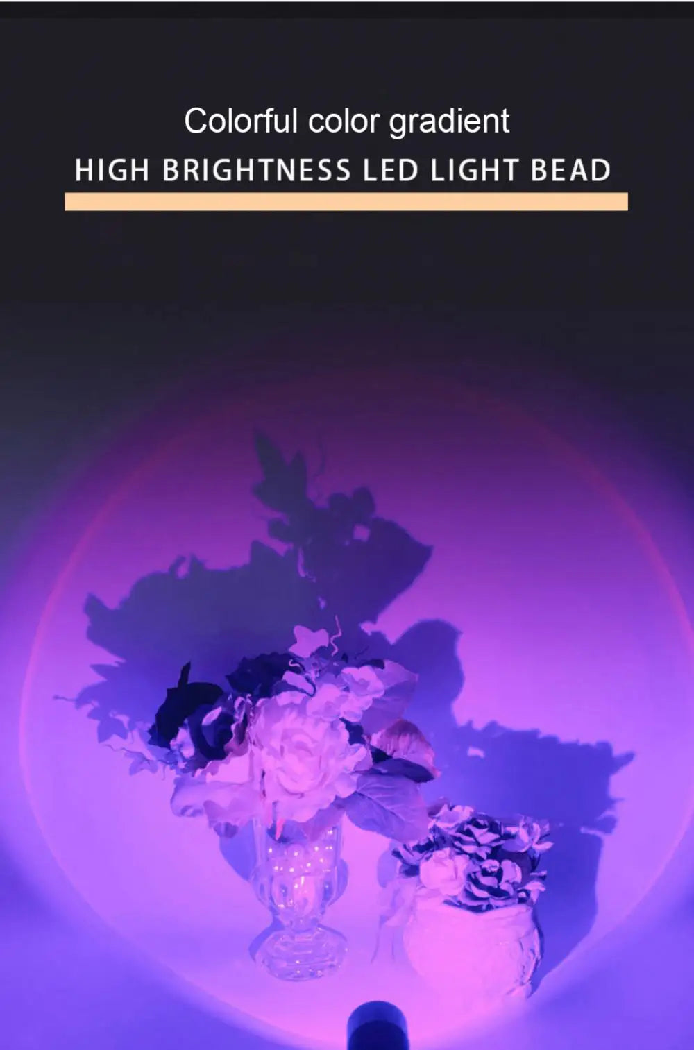 RGB Sunset Lamp — 16-Color LED Projection Light with Remote
