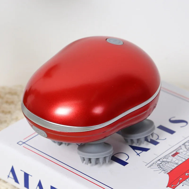 Electric Scalp Massager — Waterproof Cordless Head Massager for Hair & Relaxation