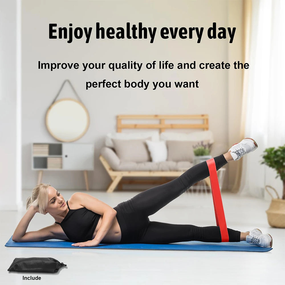 Resistance Bands Set — 5 Levels for Home Workouts, Booty & Legs