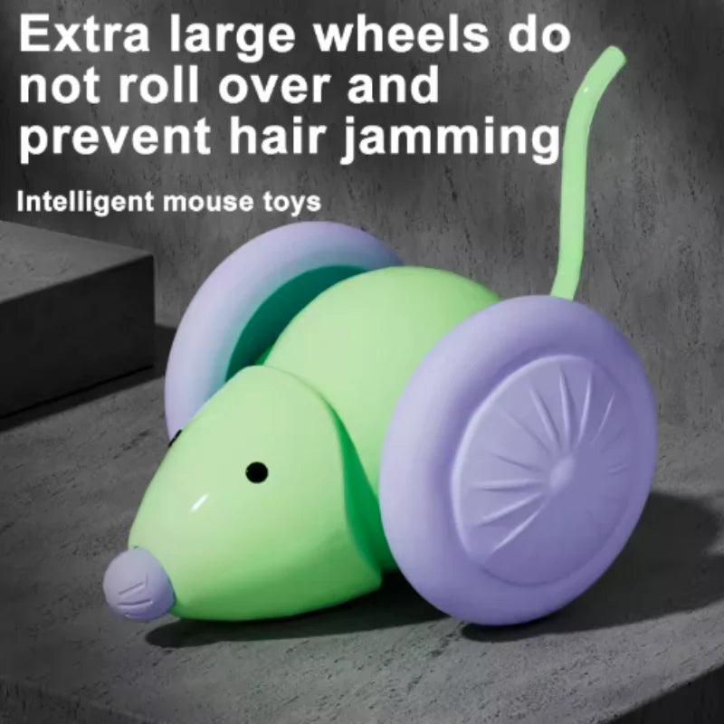 Smart Chase Interactive Cat Toy — Self-Driving Mouse with Auto Obstacle Avoidance