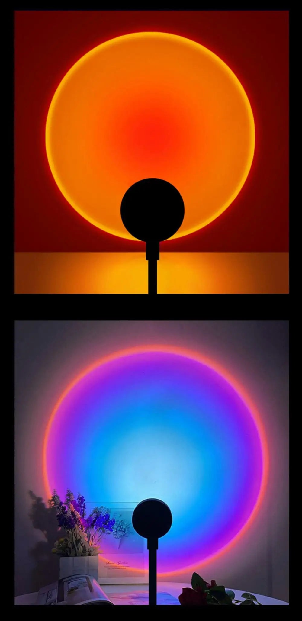 RGB Sunset Lamp — 16-Color LED Projection Light with Remote