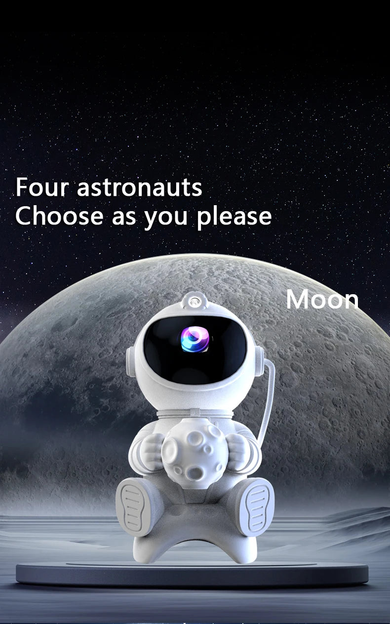 Astronaut Galaxy Star Projector — Nebula Night Light for Bedroom