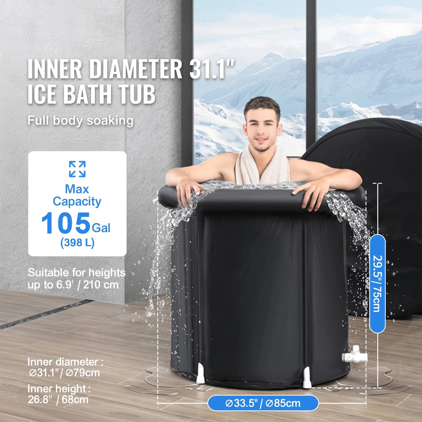 Portable Ice Bath Pod — Cold Plunge Recovery Tub
