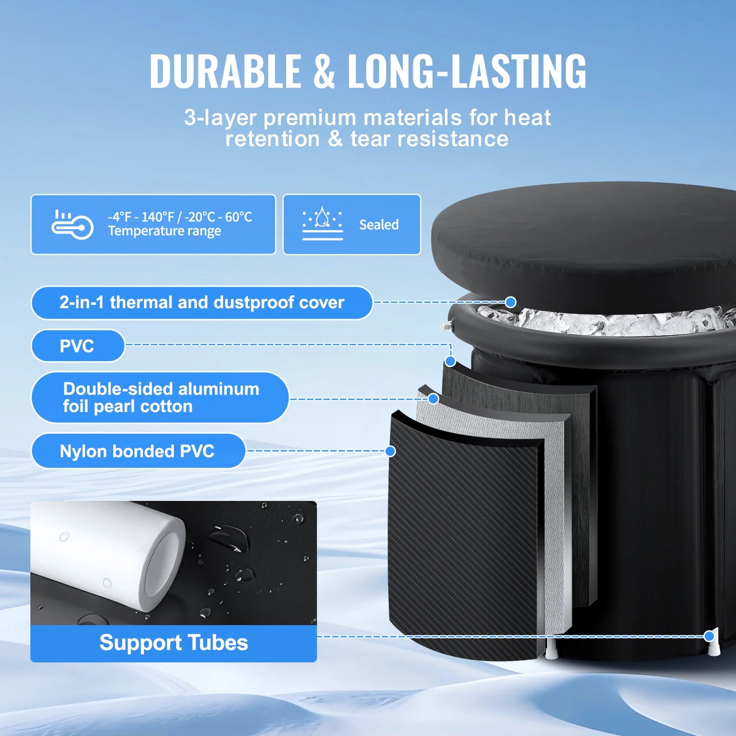Portable Ice Bath Pod — Cold Plunge Recovery Tub